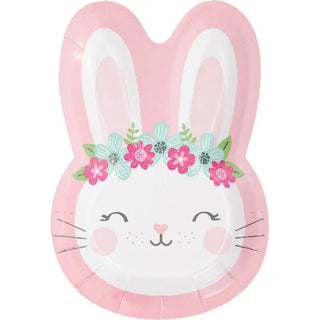 Creative converting | baby bunny shaped plates | easter party supplies