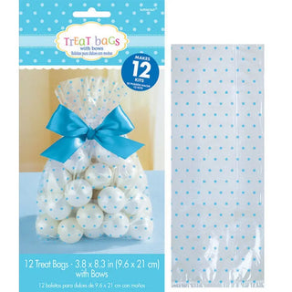 Blue Cello Treat Bags | Boy Baby Shower Supplies