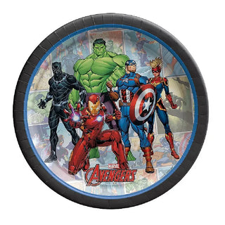 Marvel Avengers Powers Unite Comic Plates - Lunch