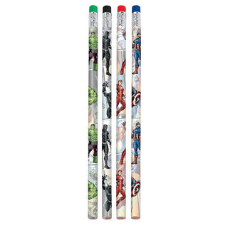 Marvel Avengers Power Unite Pencils - Pack of 8 | Avengers Party Theme & Supplies | Amscan