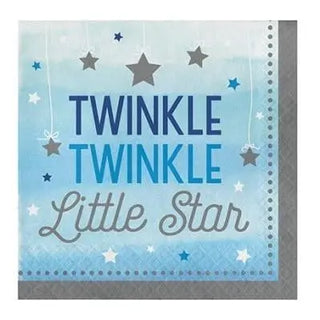 Party Creations | One Little Star Blue Napkins