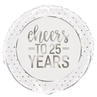 Cheers to 25 Years Foil Balloon | Anniversary Party Theme & Supplies | Unique