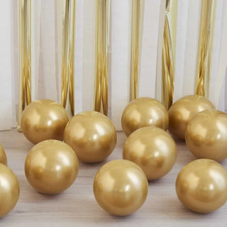 Ginger Ray | Gold Chrome Mini Balloons | Gold Party Supplies NZ