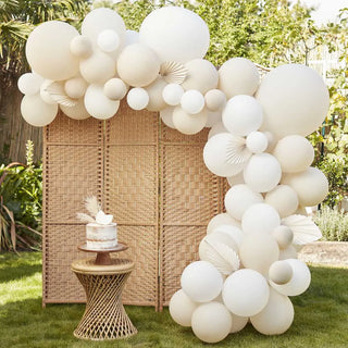 Ginger Ray | Nude & White Balloon Arch Kit | Neutral Party Supplies NZ