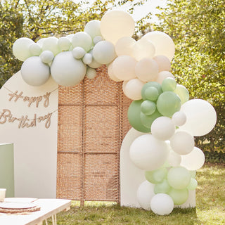 Ginger Ray | Sage Nude & White Balloon Arch Kit | Sage Party Supplies NZ