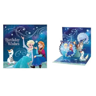 Frozen Trio Birthday Card - Paper Pop up Card