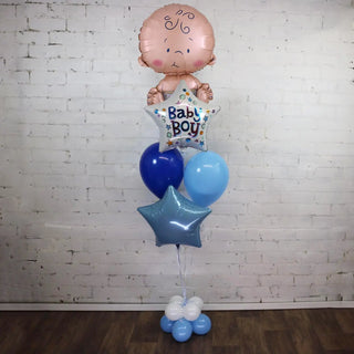 Baby Boy Deluxe Balloon Bouquet
