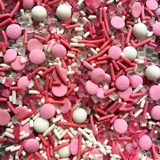 Sprinkies | Pink sprinkle medley | Pink 1st birthday party supplies