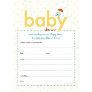 Nursery Rhymes & Sleepy Times Baby Shower Invitations