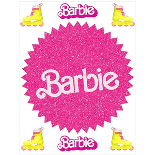 Barbie Round Edible Cake Image | Barbie Party Supplies NZ