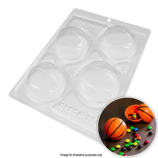 Sugar Crafty | Basketball Plastic Candy Mould | Basketball party supplies nz