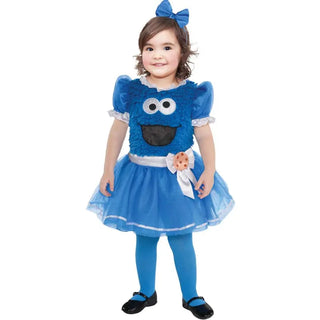 Girls Cookie Monster Costume | Sesame Street Party Supplies