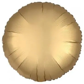 Anagram | Satin Luxe Gold Circle Foil Balloon | Gold Balloons