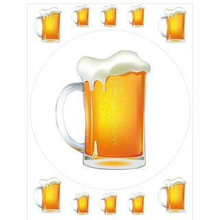 Beer Mug Edible Cake Image | 21st Birthday Party Supplies NZ