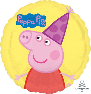 Peppa Pig Yellow Birthday Foil Balloon