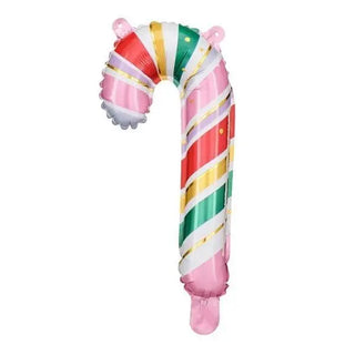 Pastel Candy Cane Foil Balloon | Christmas Party Supplies NZ