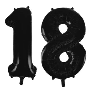 Meteor | Giant Black 18 balloon | 18th party supplies