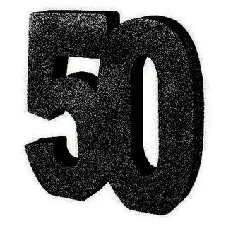 50th Birthday | Number Centrepiece
