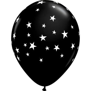 Qualatex | black contempo stars balloon | maori party supplies