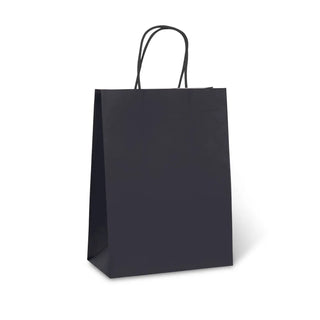 Unknown | black paper bag with handles | all black party supplies NZ
