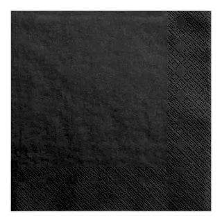 Black Napkins - Lunch 20 Pkt