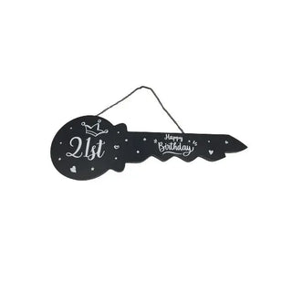 Black 21st Key | 21st Birthday Party Supplies NZ