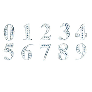 Diamante Number Sticker | Bling Number Sticker | Crafts NZ