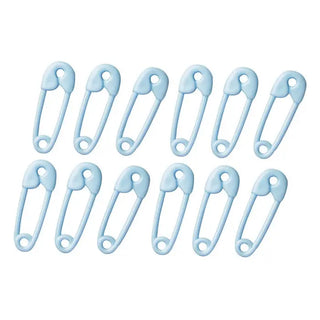 Amscan | blue saftey pin favours 24 pack | baby shower party favours