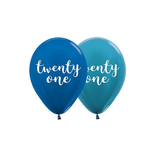 21st Party | Latex Balloons | 21st Balloons 