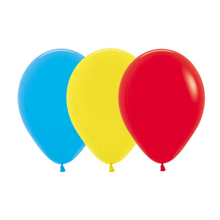 Blue, Yellow & Red Balloons | Circus Party Supplies NZ