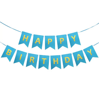 Blue Glitter Birthday Banner | Party Decorations NZ