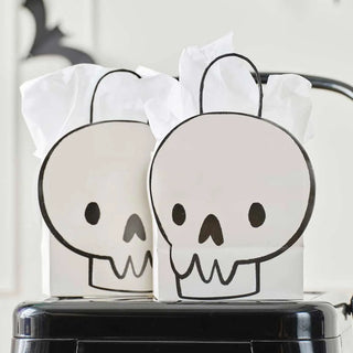 Ginger Ray | Skull Halloween Paper Party Bags | Halloween Party Supplies NZ 