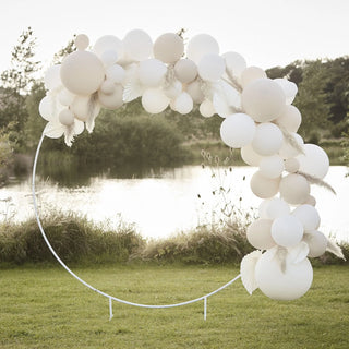 Ginger Ray White Round Wedding Arch