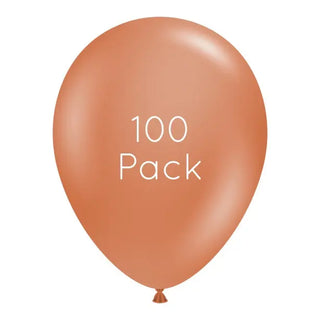 Burnt Orange Balloons - 100 Pkt