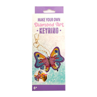 Butterfly Diamond Art Keyring | Butterfly Party Supplies NZ