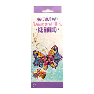 Butterfly Diamond Art Keyring | Butterfly Party Supplies NZ