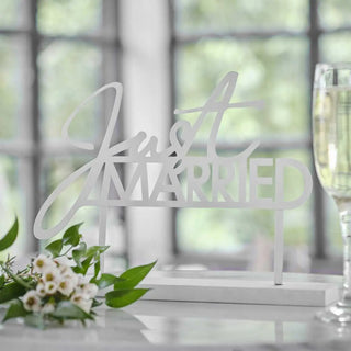 Ginger Ray | Just Married Wedding Table Sign | Wedding Decorations NZ