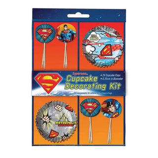 Superman Cupcake Kit | Superman Party Supplies