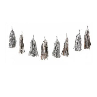 Five Star Tassel Garland - Metallic Silver