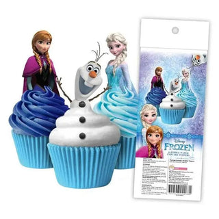 Disney Frozen Edible Wafer Cupcake Toppers | Frozen Party Supplies