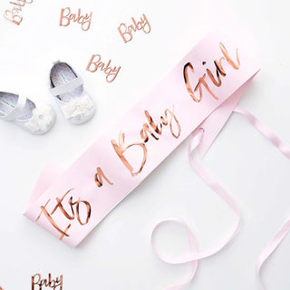 Ginger Ray Twinkle Star Its a Girl Sash | Baby Shower Party Theme & Supplies