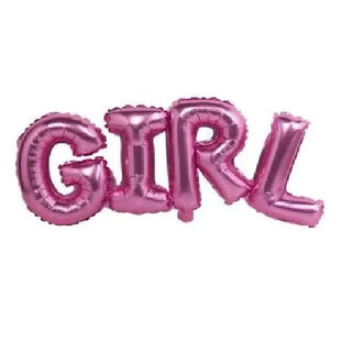 Pink Foil Balloon Phrase - Girl LAST ONE | Girl Baby Shower Party Theme & Supplies | 