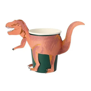 Meri Meri | T-Rex Dinosaur Cups | Dinosaur Party Supplies