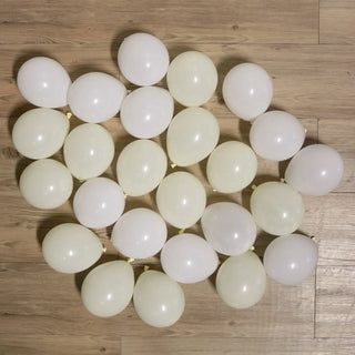 pop balloons | pack of 25 white and cream angelic mini balloons | Frozen party supplies NZ 