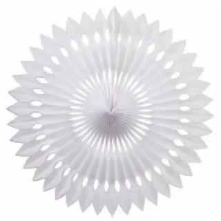 Five Star Hanging Fan 24cm - White | White Party Theme & Supplies