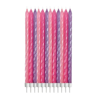 Pink Spiral Candles | Pink Party Supplies NZ