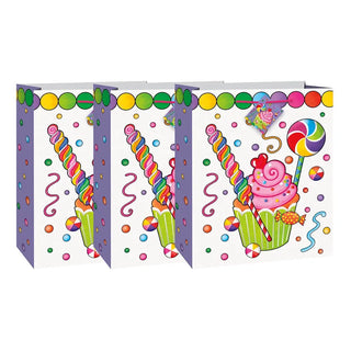 Candy Party Paper Party Bags - 8 Pkt