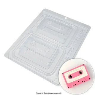 Cassette Tape Plastic Candy Mould | 1980s Party Supplies NZ