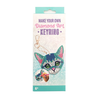 Cat Diamond Art Keyring | Cat Party Supplies NZ