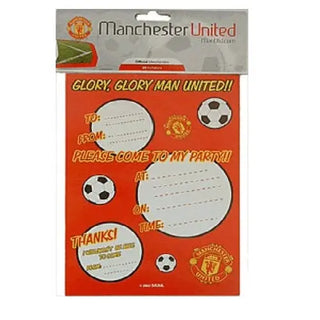 Manchester United Invitations | Manchester United Party Theme & Supplies |